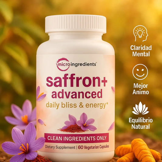 Saffron+ Advanced – Cápsulas Naturales para Elevar el Ánimo y Reducir el Estrés