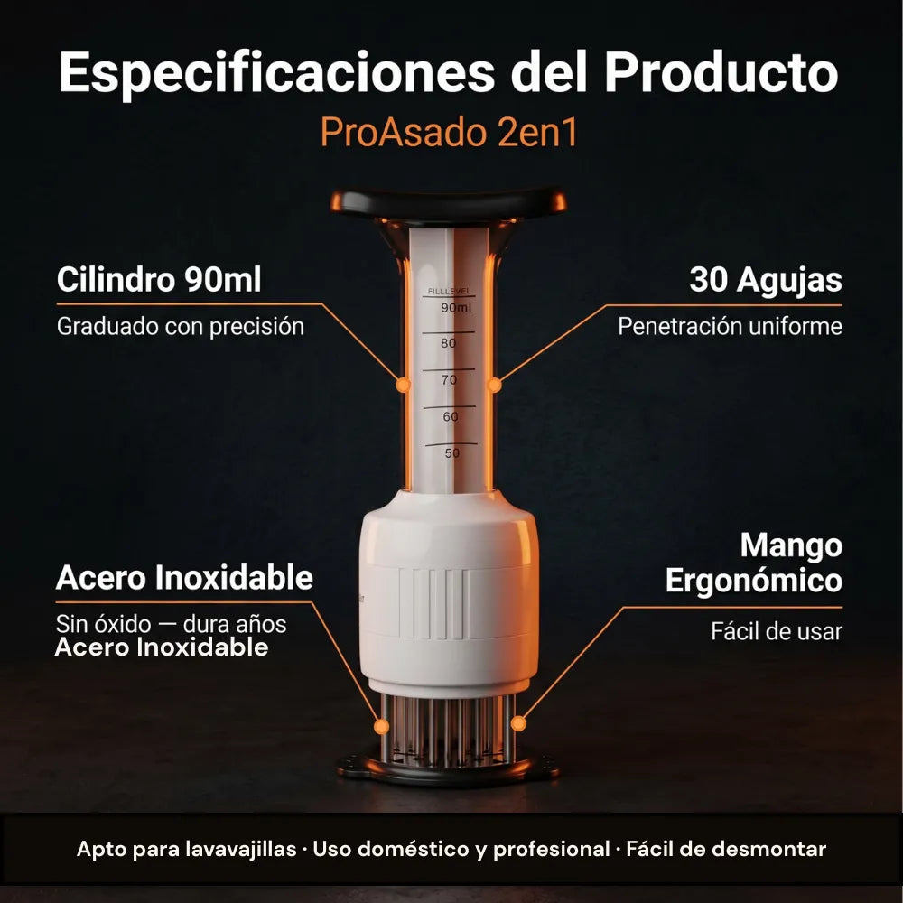 INYECTOR DE SALSAS PARA CARNES