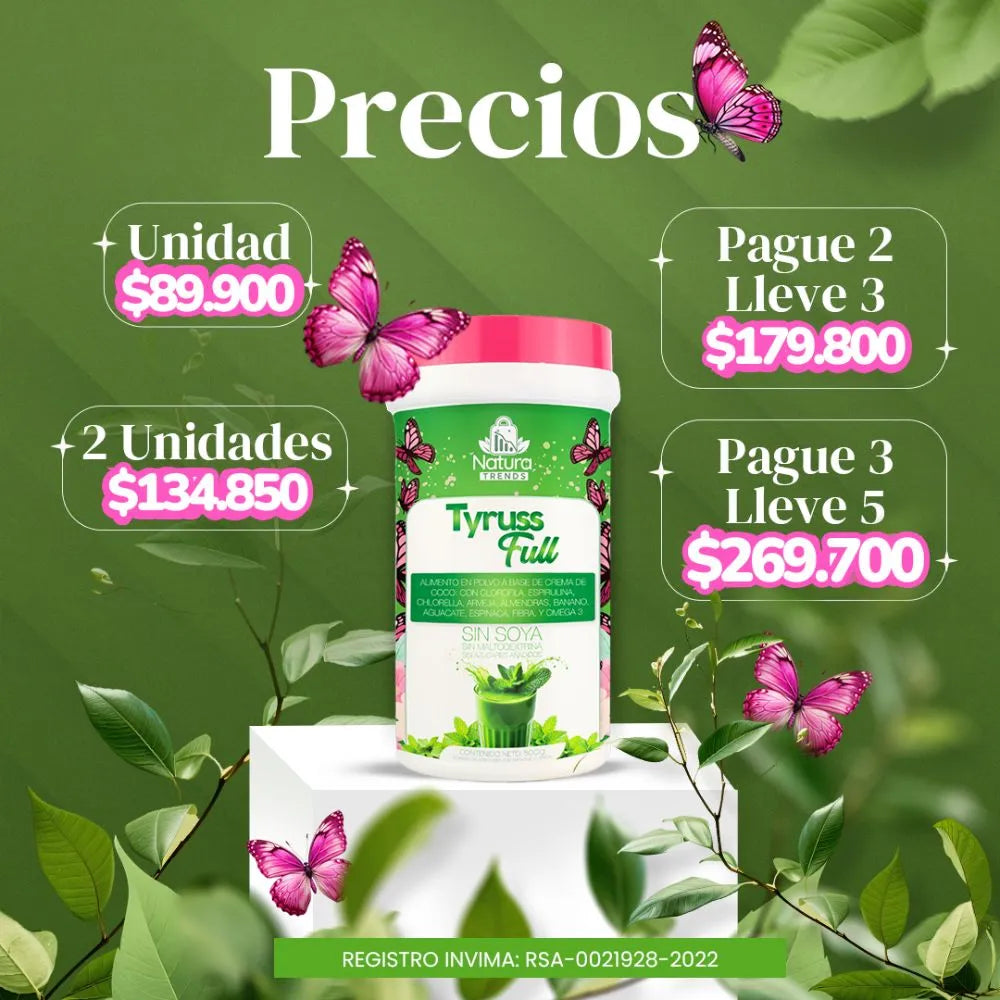 Tyruss Full - Equilibra tus hormonas. Eleva tu energía.