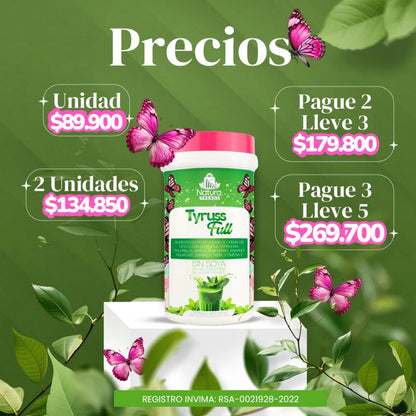 Tyruss Full - Equilibra tus hormonas. Eleva tu energía.