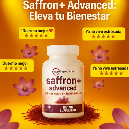 Saffron+ Advanced – Cápsulas Naturales para Elevar el Ánimo y Reducir el Estrés