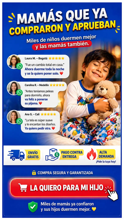 Pijama Piel de durazno Mario Bross Niño