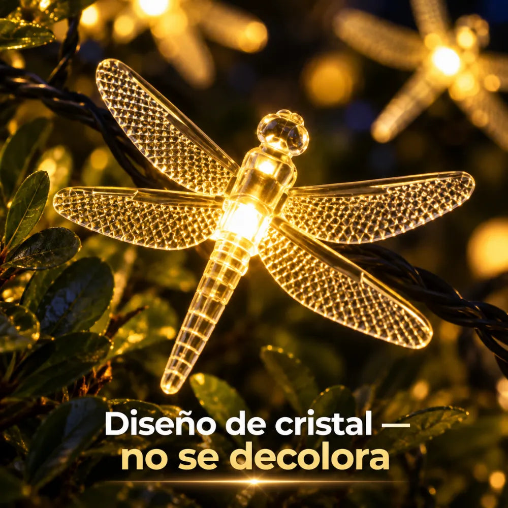 Instalacion Guirnalda De Libelulas Solar