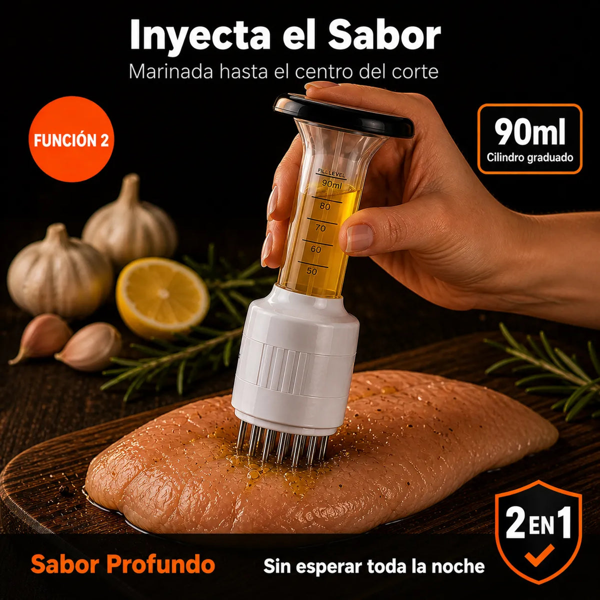 INYECTOR DE SALSAS PARA CARNES