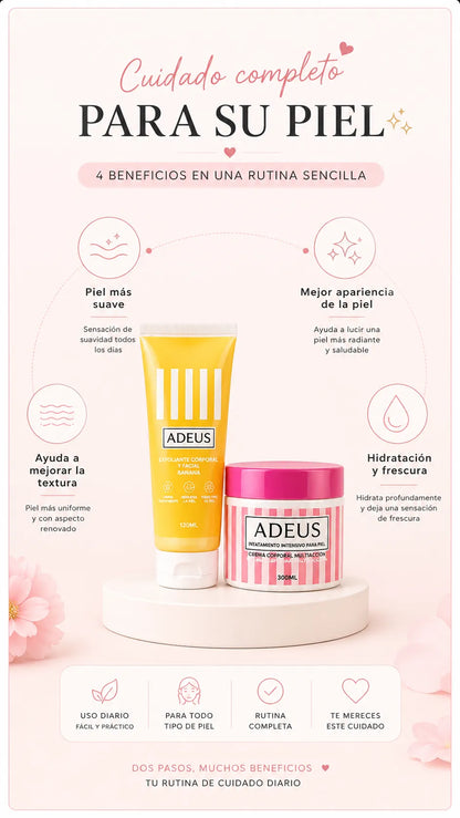 Kit Adeus 300ml y Exfoliante Banana