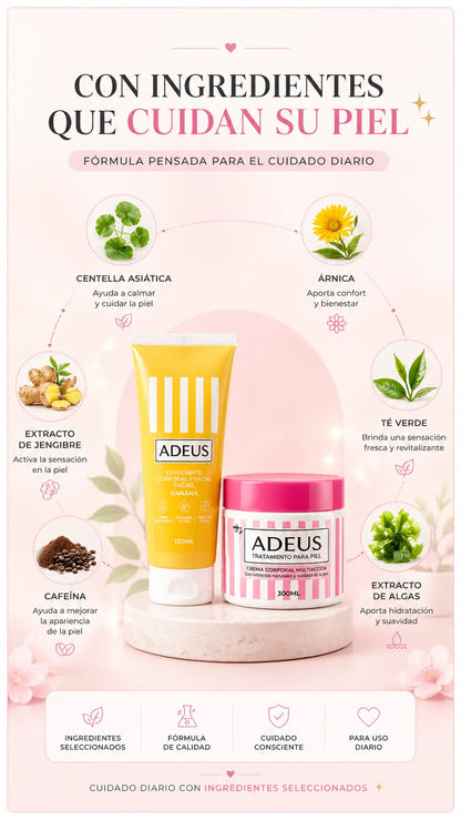 Kit Adeus 300ml y Exfoliante Banana